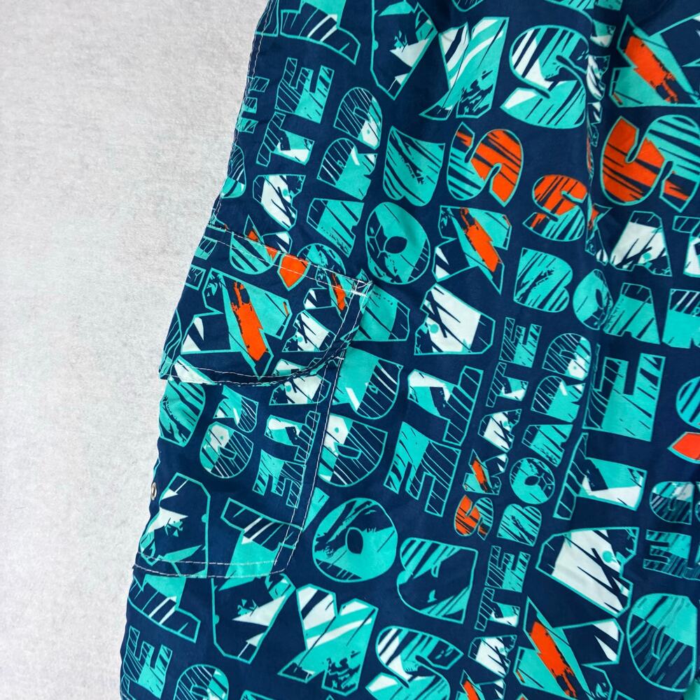 Hollister Swimsuit Board Shorts Mens Large Skate Board Print Vibrant Surf Pool - Picture 5 of 9